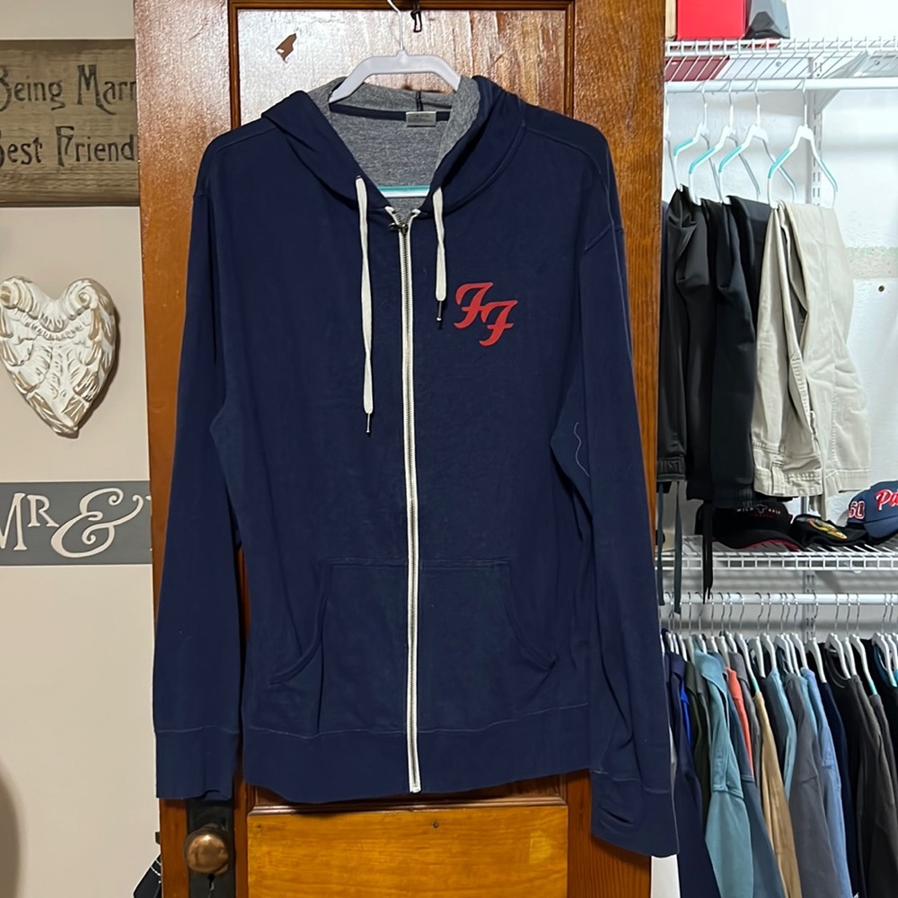 Foo Fighters zip up hoodie
